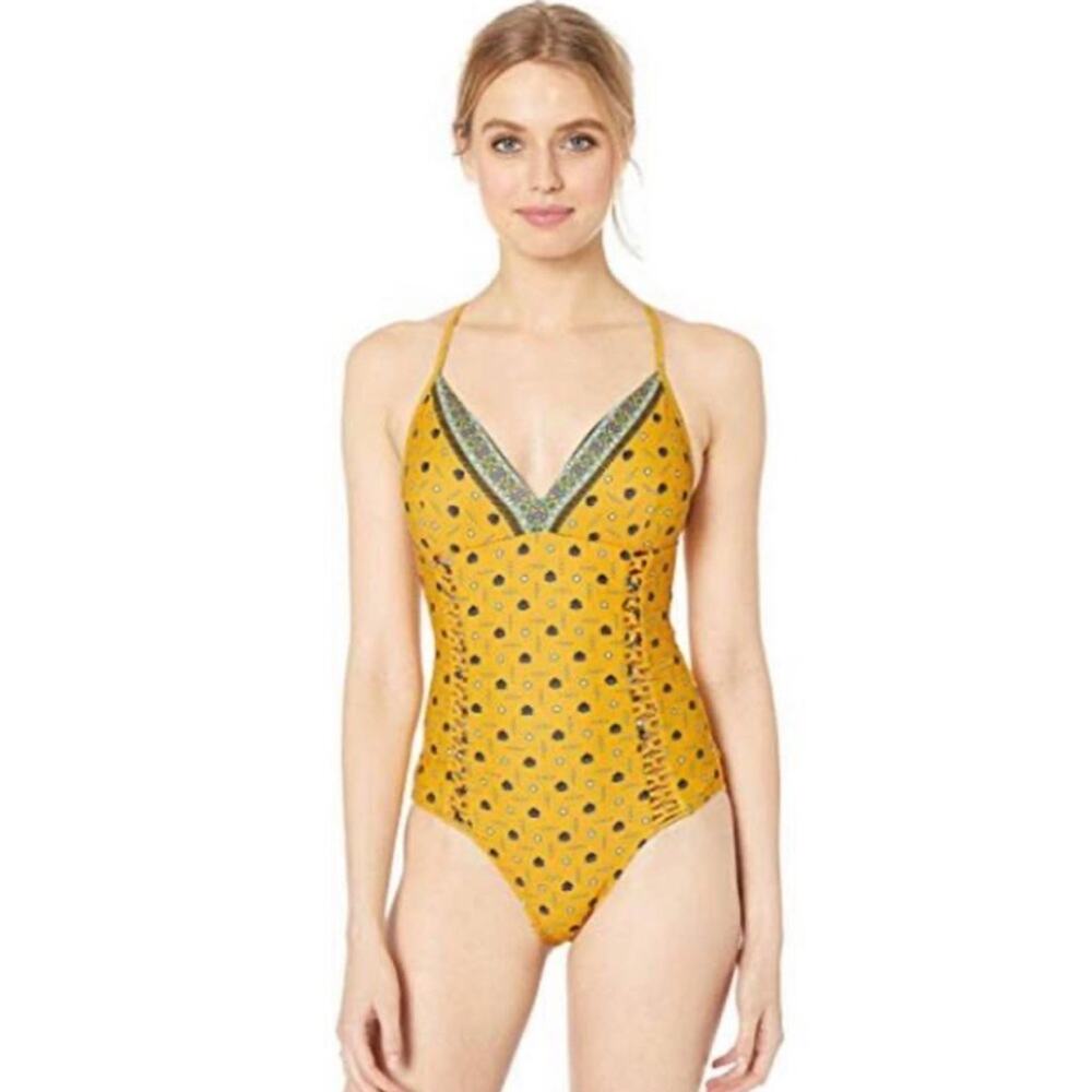 NWT Jessica Simpson Princess Seamed One-Piece Swimsuit In Cornflower